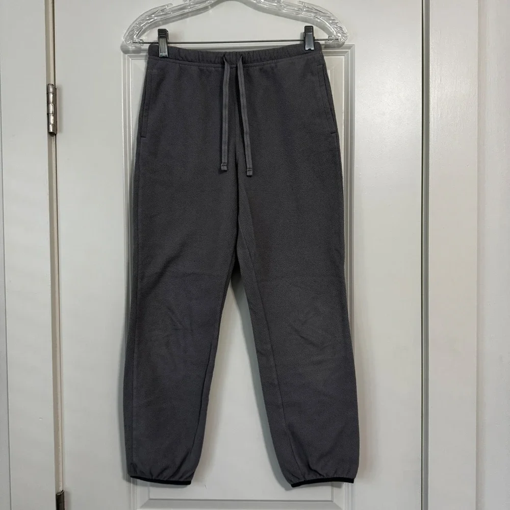 Patagonia Boys Large 12 Gray Fleece Micro D Snap T Pants Baselayer